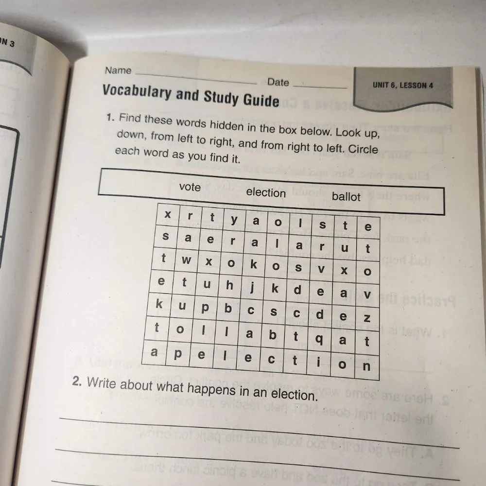 Houghton Mifflin Social Studies Practice Book Consmble L2 Workbook Neighborhoods